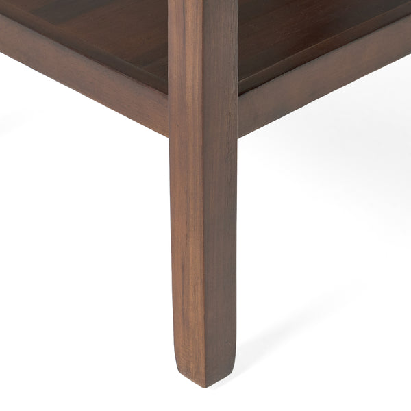 English Elm Christopher Knight Home® - End Table - Classic Brown Rubber Wood Design With Storage Drawer And Lower Shelf For Versatile Use N771P269301W