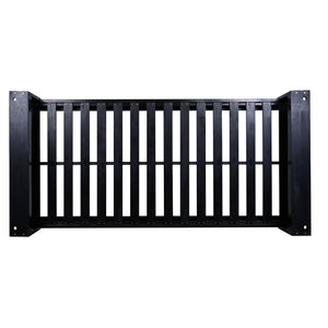 English Elm TOPMAX Twin Size Porch Swing Bed Crafted from Durable Acacia Wood with 400lb Capacity and Hemp Ropes Black N717P210135B