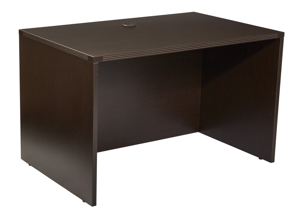 OSP Home Furnishings Napa Modern 60 Inch Office Desk Shell with Spacious Work Surface for Home Workstations 48"X30"X29" NAP-21-ESP