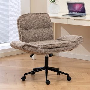 English Elm Stylish Barrel Swivel Accent Chair Upholstered Seat with Storage for Vanity or Dining W3248P424652
