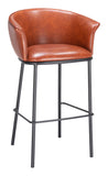 Garston Barstool Brown 110178 Zuo Modern