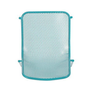 English Elm Kincaid Outdoor Iron Mesh Conversation Set Rust Resistant Patio Chairs with Side Table Teal N775P392159T