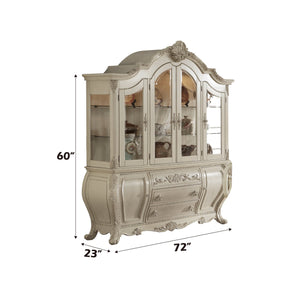 English Elm Buffet Antique White Hutch-Base Replacement Parts for Wood & Glass Cabinets, Touch Light Ready, Durable B2726P333535