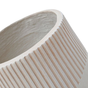 English Elm Large Magnesium Oxide Round Planter Set of 3 Lightweight Outdoor Patio Garden Pots W5212P434273
