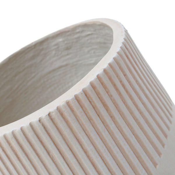 English Elm Large Magnesium Oxide Round Planter Set of 3 Lightweight Outdoor Patio Garden Pots W5212P434273