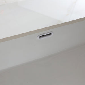 English Elm 37 Inch Marble Vanity Top - Elegant Carrara White Finish With Undermount Sink & 4" Backsplash Design W2699P192442