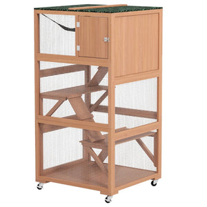 English Elm Pet Whelping Box Pine Wood Mdf Frame Acrylic Window Waterproof Pad Puppy Nursery T3971P437106