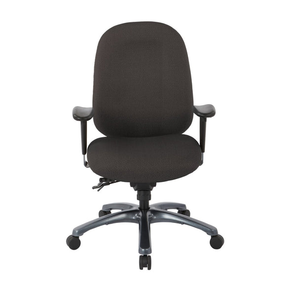 OSP Home Furnishings Multi-function Ergonomic Office Chair with Lumbar Support and Titanium Base High 8511-295