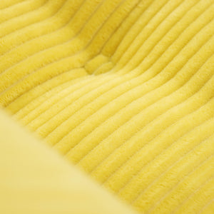 English Elm 70.8"corduroy Fabric Oversized Bean Bag Couch Plush Ergonomic Lounger for Dorm or Bedroom Yellow W3975P440929