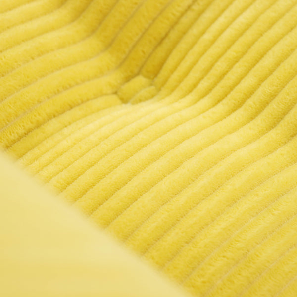 English Elm 70.8"corduroy Fabric Oversized Bean Bag Couch Plush Ergonomic Lounger for Dorm or Bedroom Yellow W3975P440929