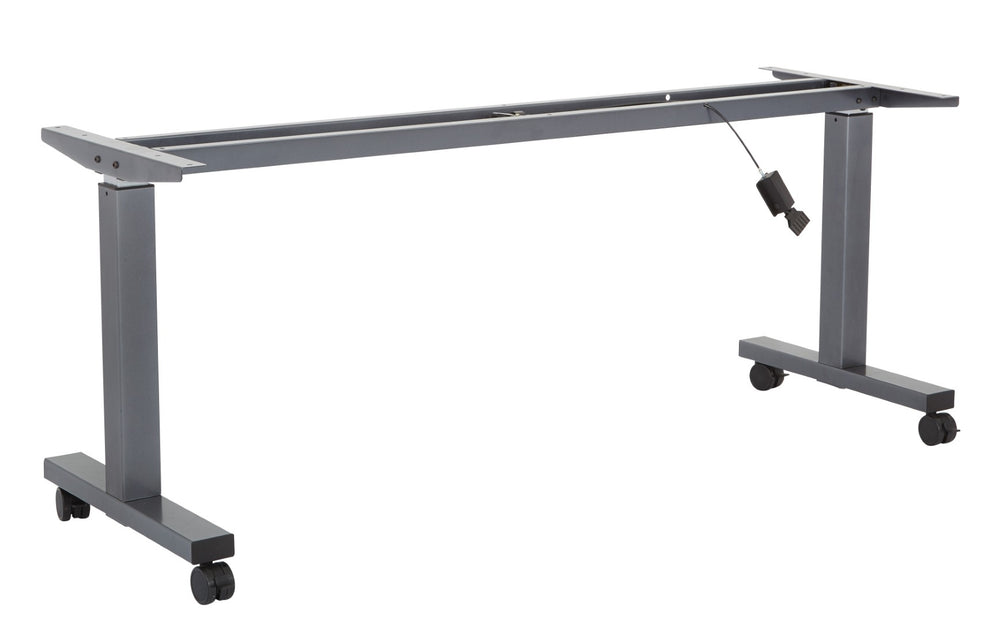 OSP Home Furnishings 4' Sit Stand Desk Frame with Pneumatic Height Adjustment for Office Workstations 6' HB6026-7
