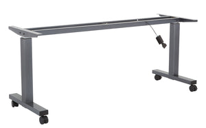 OSP Home Furnishings 4' Sit Stand Desk Frame with Pneumatic Height Adjustment for Office Workstations 6' HB6026-7