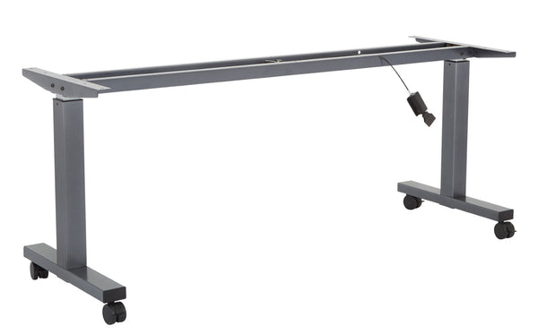 OSP Home Furnishings 4' Sit Stand Desk Frame with Pneumatic Height Adjustment for Office Workstations 6' HB6026-7