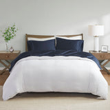 Madison Park 600 Thread Count Casual Pima Cotton Sheet Set MP20-7999 Navy