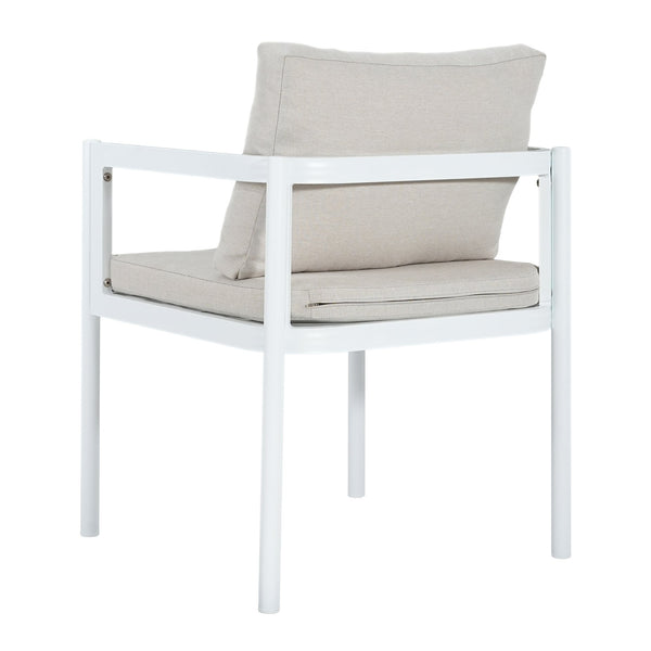 English Elm Outdoor Aluminum Patio Dining Chairs Set of 2 with Cushions Rust Proof Frame N779P369116W