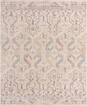 Unique Loom Deepa Congruence Machine Made Geometric Rug Ivory, Burgundy/Gold/Navy Blue 7' 10" x 9' 8"