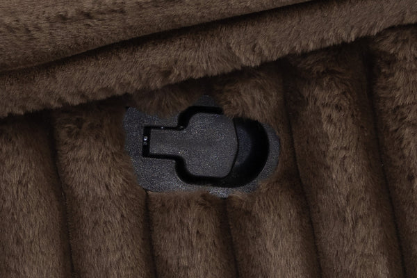 English Elm Manual Glider Recliner Plush Fur-Like Corduroy Upholstery, Smooth Glide, Padded Arms & Backrest Chocolate 28 L x 45 W x 33 H B089P296896