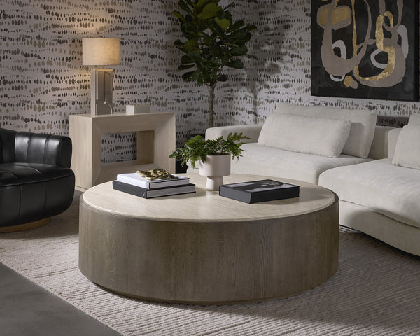 Sunpan Dirsan Table Lamp - Elegant Aluminum Design with Modern Finish and Versatile Bulb Compatibility Taupe