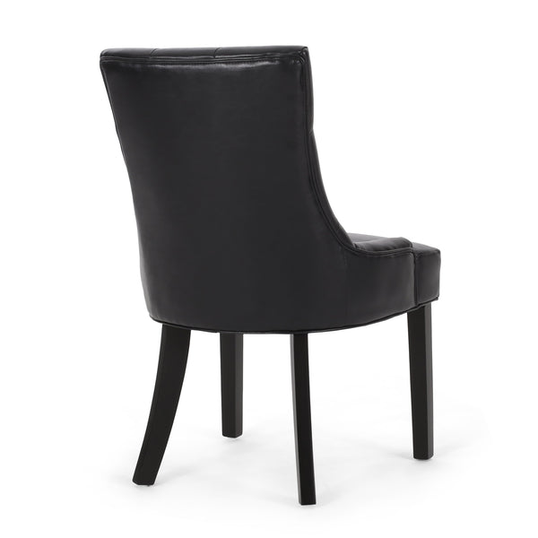 English Elm Cheney Tufted Upholstered Dining Chair Set with Solid Wood Legs for Modern Rooms 54181.00PUMDNT