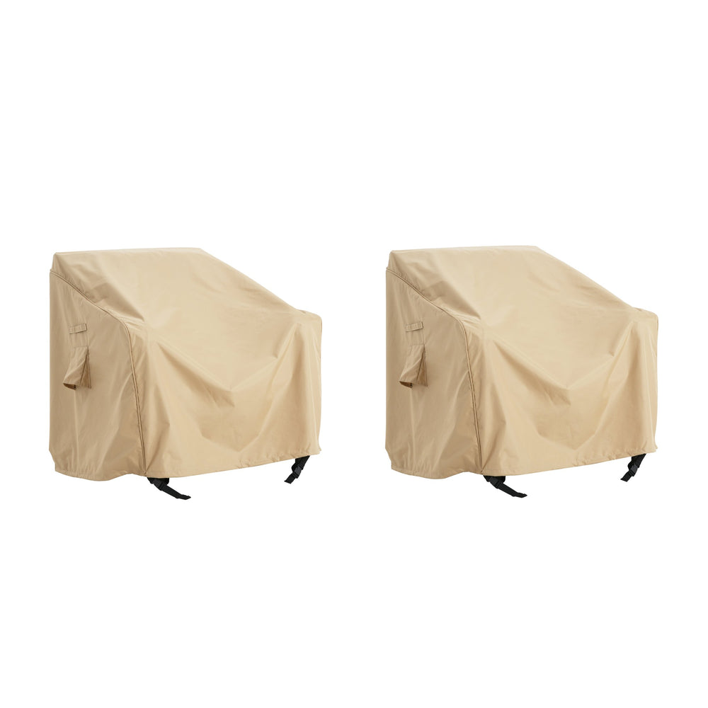 English Elm Christopher Knight Home® - Shield Beige Outdoor Club Chair Cover Set Of 2 - Durable, Weather-Resistant & Stylish Protection! N775P230624B