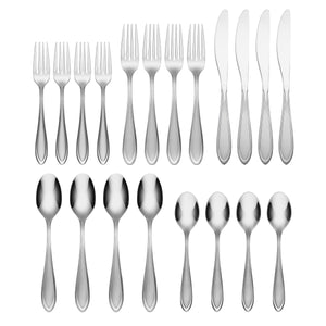 Lenox Cambridge Yardena Sand 20-Piece Flatware Set NO COLOR METAL 428020CBW12