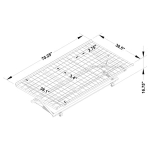 English Elm Cheyenne Pop up Trundle Welded Metal Frame Guest Sleeping Solution Matte Finish B062P334269