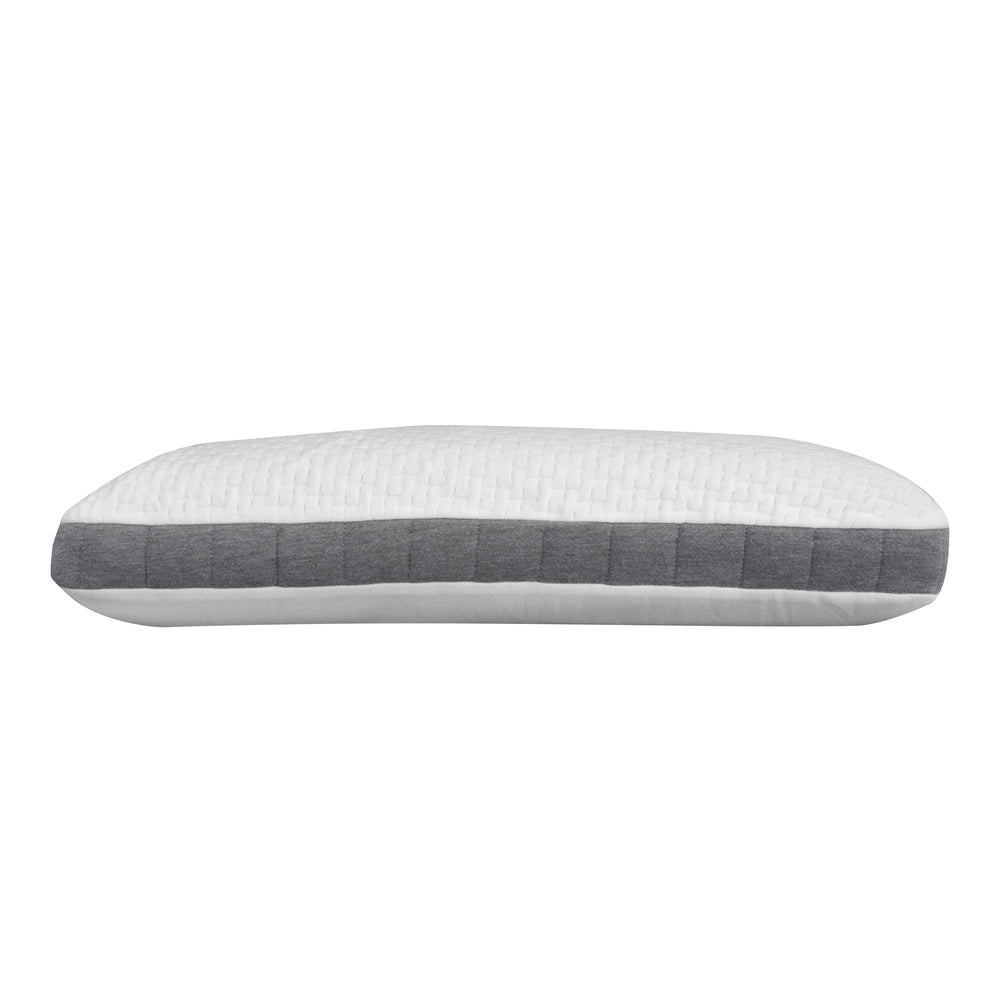 English Elm Bamboo Charcoal Memory Foam Queen Pillow with Ventilated Core for Cool Sleep B180P172213