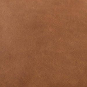 English Elm Jasmine Wax-Oiled Top Grain Leather Swivel Accent Chair — Barrel Design, Removable Cushions, Brown Finish B050P390587