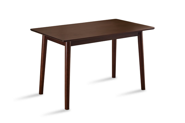 English Elm 47-inch Walnut Solid Wood Dining Table for Small Spaces Seats 4 Rustic Modern Kitchen Table, Easy Assemble W2720P204047