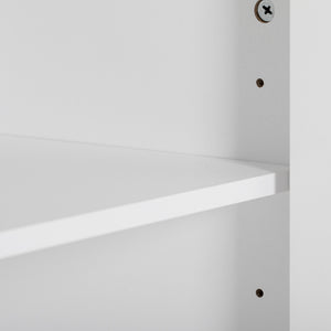 English Elm K&k Fluted Rolling Kitchen Island Faux Marble Top Power Outlet Storage Drawers White N707P353945W