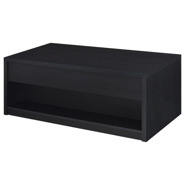 English Elm Nuberg Driftwood Gray Living Room Coffee and End Table Set with Storage Shelves B062S01578