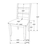 English Elm Set Of 2 Upholstered Seat Dining Chairs In Knotty Nutmeg Finish