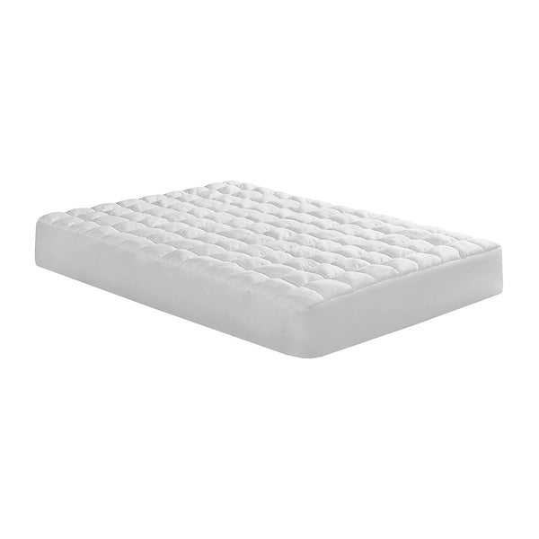JLA Home Intelligent Design - Overfilled Dream Puff Mattress Pad with 3D Puff Stitching, Deep Pockets to 18", Plush Cloud-Like Loft, OEKO-TEX Certified, Machine Washable 80 L x 60 W x 0.8H ID16-2318