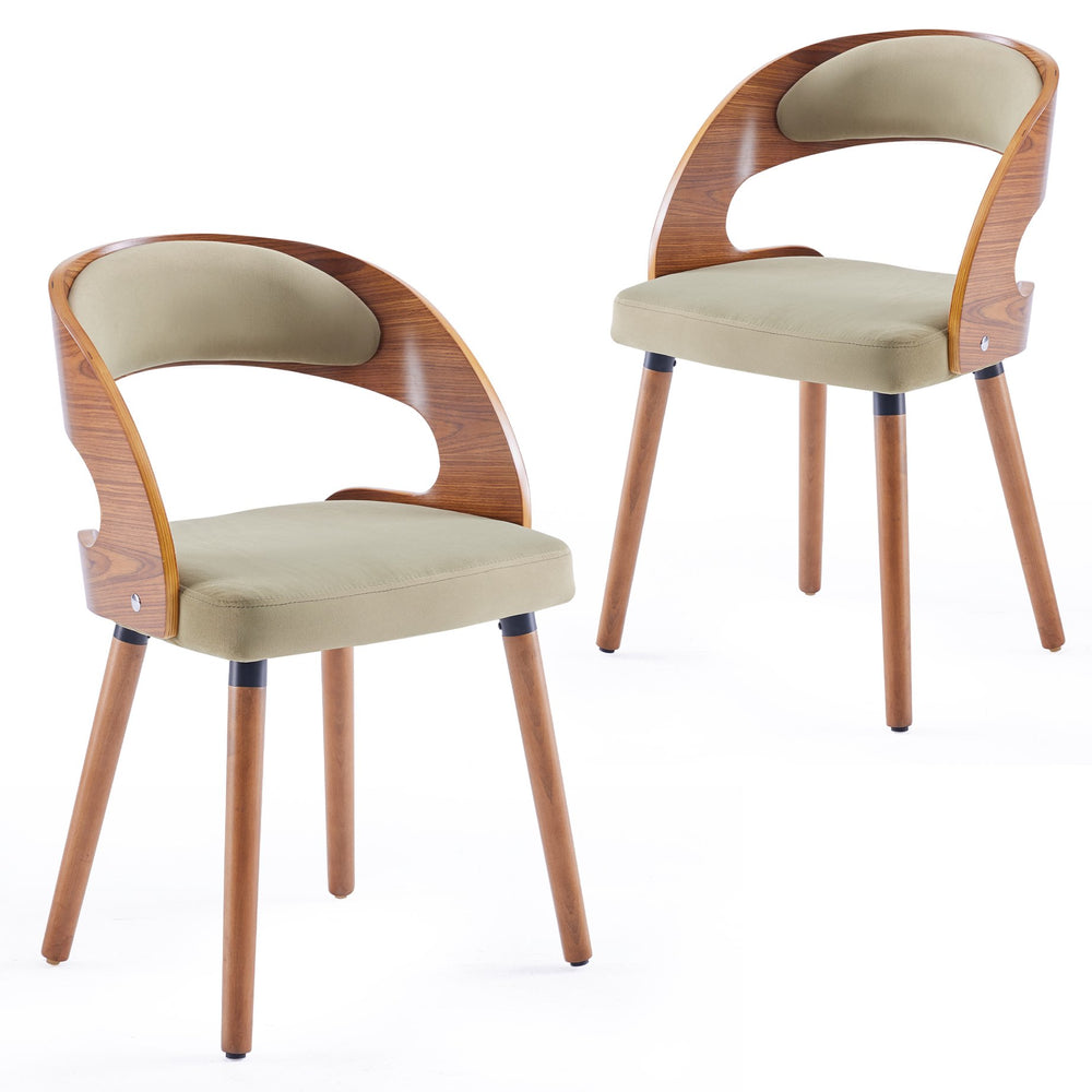 English Elm Swivel Counter Stools Set of 2 Rattan Back Pu Seat Mid Century Wood Frame Kitchen T3623P433556