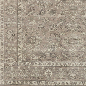 Surya Bala Exquisite 2' X 3' Handmade Indian Rug - Unique Hand-knotted Floor Art With Cozy Medium Pile Light Gray Wool Baa5004-810