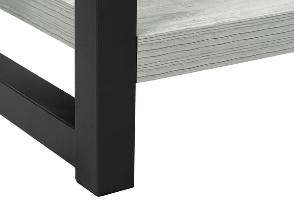 English Elm Accent Table Two Tier Narrow Black Laminate Metal Legs Modern Living Room Bedside B2710P218938