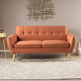 Christopher Knight Home® - Noble House - Josephine Mid-Century Modern Tufted Fabric Upholstered Sofa