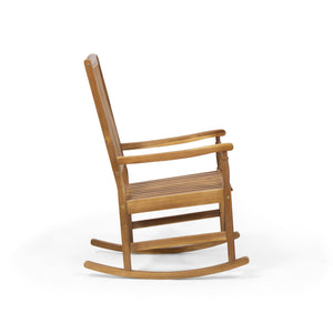 English Elm Christopher Knight Home® - Acacia Outdoor Porch Rocking Chair – Durable Acacia Hardwood, Rustic Slat Design, Smooth Rocking Motion Teak 65490.00