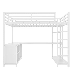 English Elm Twin House Bunk Bed with Slide Storage Stairs and Safety Rails for Kids Rooms W1580S00367