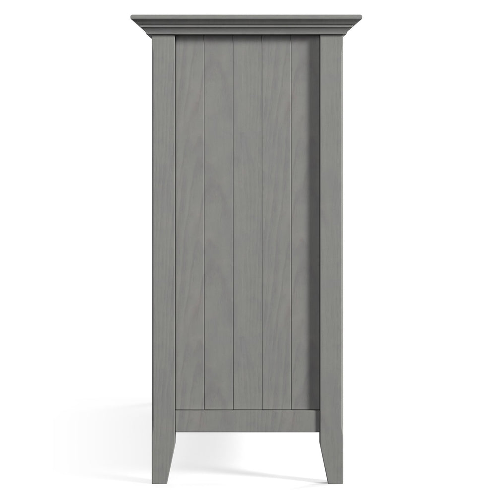 English Elm Bedford - Handcrafted Buffet & Wine Rack In Fog Grey - Elegant Storage For Dining & Living Spaces B136P158484