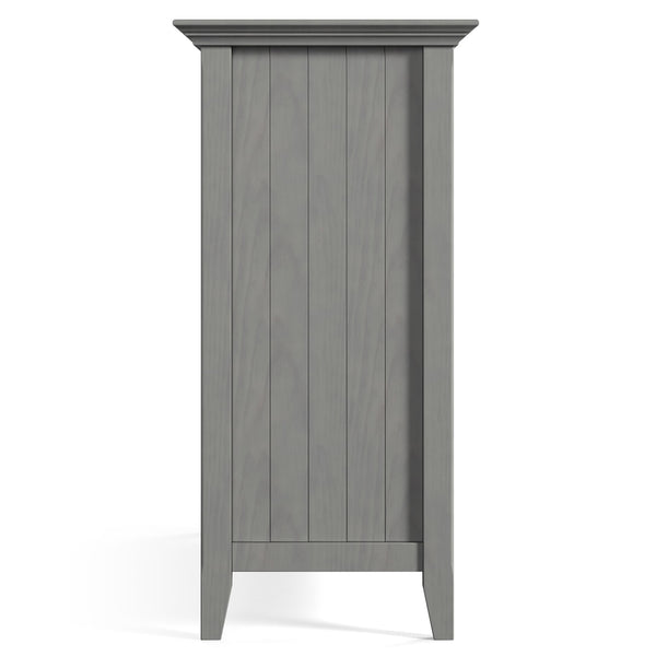 English Elm Bedford - Handcrafted Buffet & Wine Rack In Fog Grey - Elegant Storage For Dining & Living Spaces B136P158484