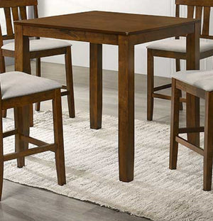 English Elm Beautiful Counter Height Square Dining Table - Compact 35.4" Wood Bistro Table, Easy Assembly, Stylish Pub Piece Cherry 38.6 L x 37.4 W x 4.7 H B011P232899