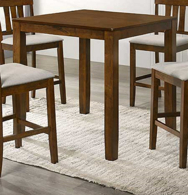 English Elm Beautiful Counter Height Square Dining Table - Compact 35.4" Wood Bistro Table, Easy Assembly, Stylish Pub Piece Cherry 38.6 L x 37.4 W x 4.7 H B011P232899