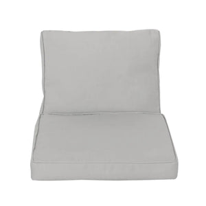 English Elm Christopher Knight Home® - Honolulu Club Chair Cushion Set – Ergonomic Silver Cushions For Outdoor Comfort & Style, 2-Piece N775P270243S