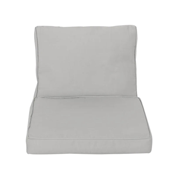 English Elm Christopher Knight Home® - Honolulu Club Chair Cushion Set – Ergonomic Silver Cushions For Outdoor Comfort & Style, 2-Piece N775P270243S