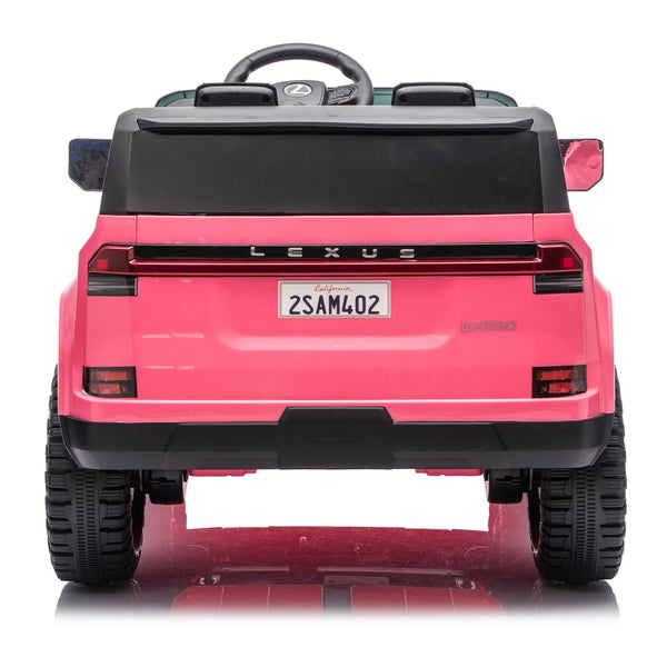English Elm Lexus Gx550 Two Seat Kids Ride on with 24v Power Remote Control and Suspension Pink W1578P416225