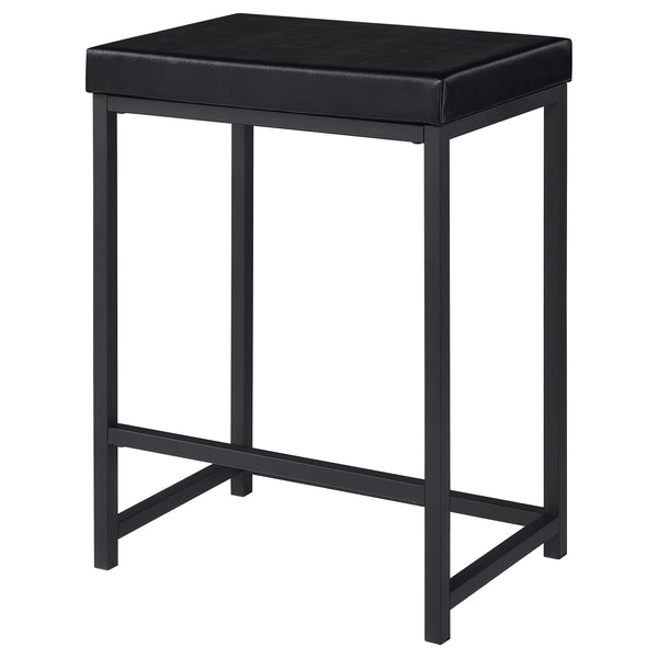 English Elm Klekner Black 4-Piece Counter Height Table Set with Nesting Tables & Stools, Space-Saving Chic Finish B062P353238