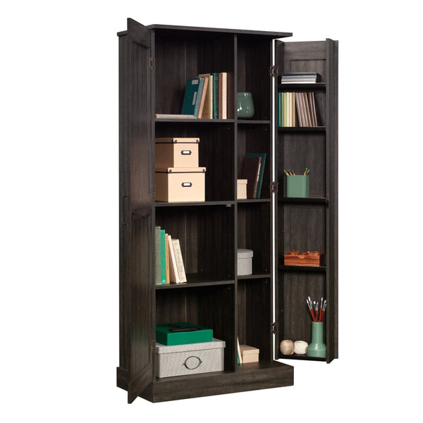 English Elm Storage Cabinet - Sleek Black Finish, Multi-Shelf Design For Modern Spaces, Easy Access & Durable Use B356P402809-GIGA