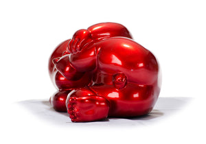 Vig Furniture Xd0054 Modern Red Baby Playing Sculpture - Exquisite Craftsmanship For Your Decorative Collection! Red  Vgth-xd0054-red