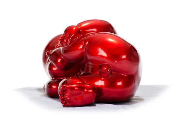 Vig Furniture Xd0054 Modern Red Baby Playing Sculpture - Exquisite Craftsmanship For Your Decorative Collection! Red  Vgth-xd0054-red